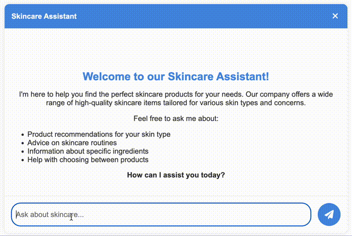 Intelligent E-commerce Skincare Assistant - Image 1